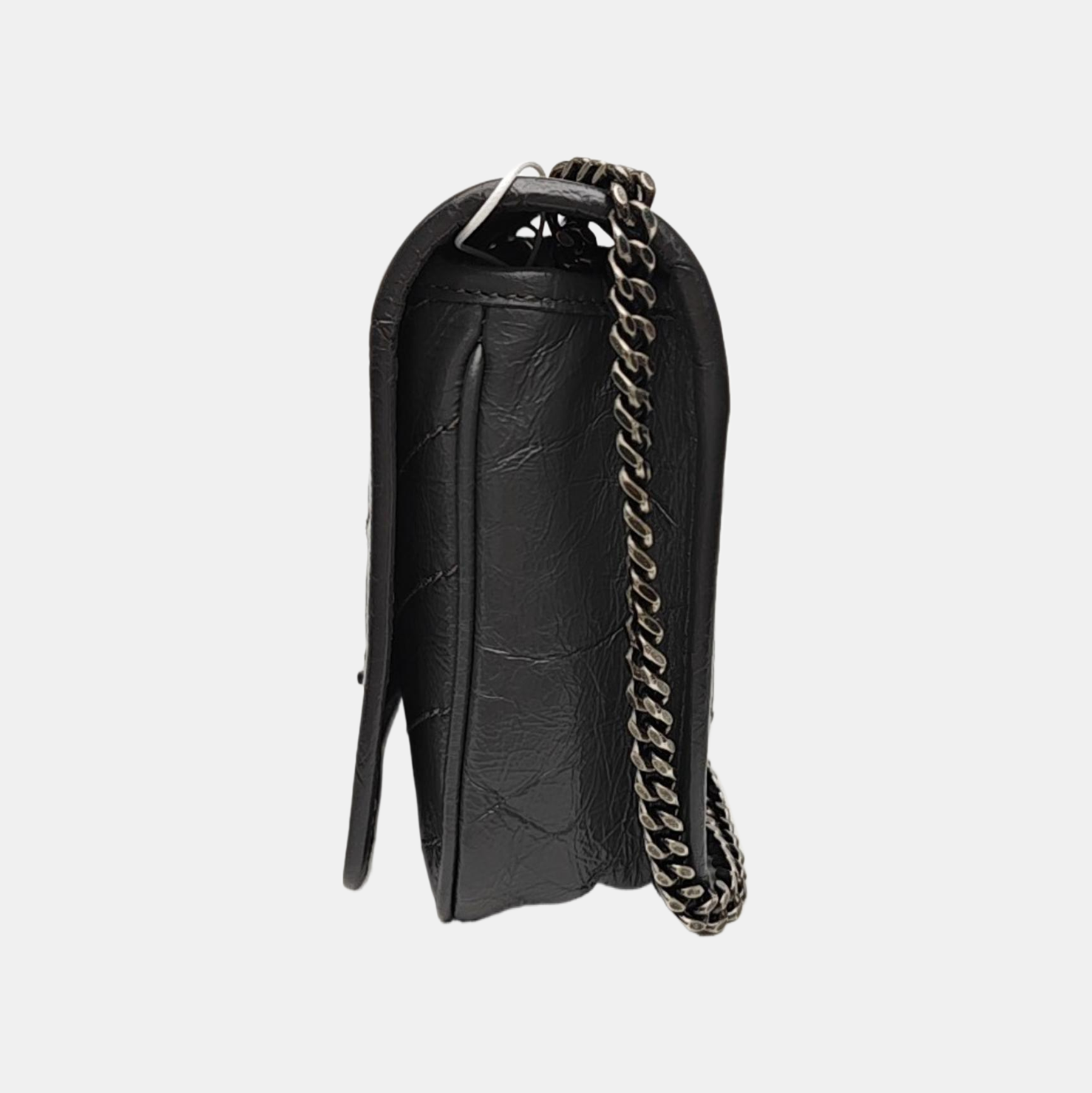 NIKI Mini Chevron Calfskin Gray