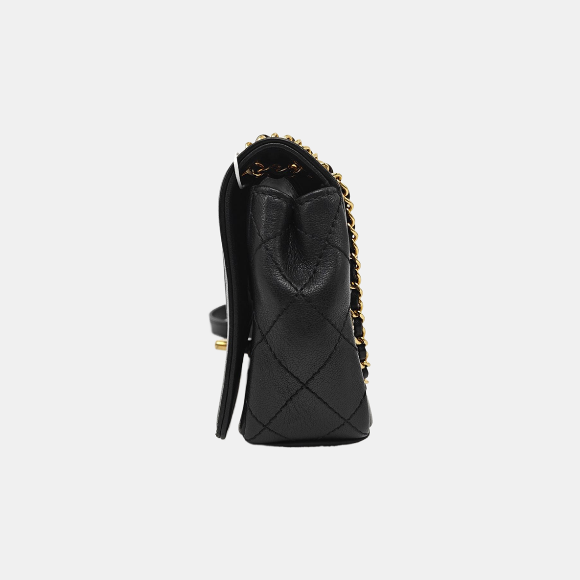 MADEMOISELLE Small Quilted Calfskin Black