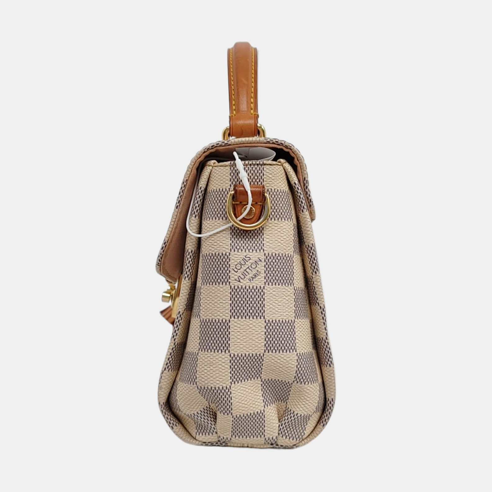CROISETTE Damier Azur Coated Canvas White