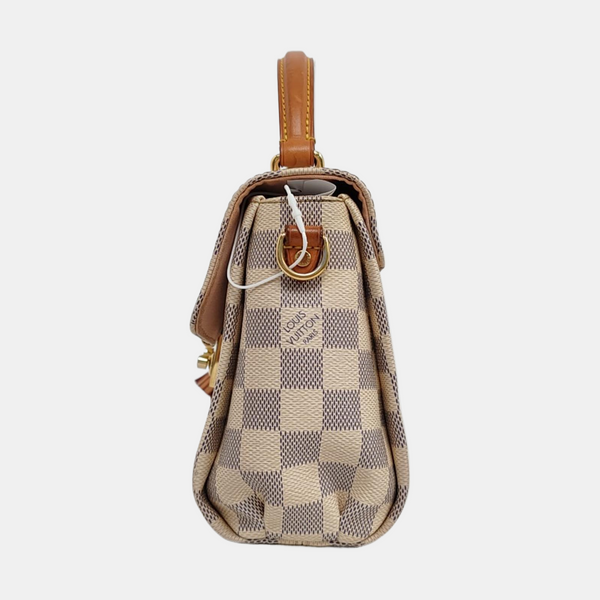CROISETTE Damier Azur Coated Canvas White