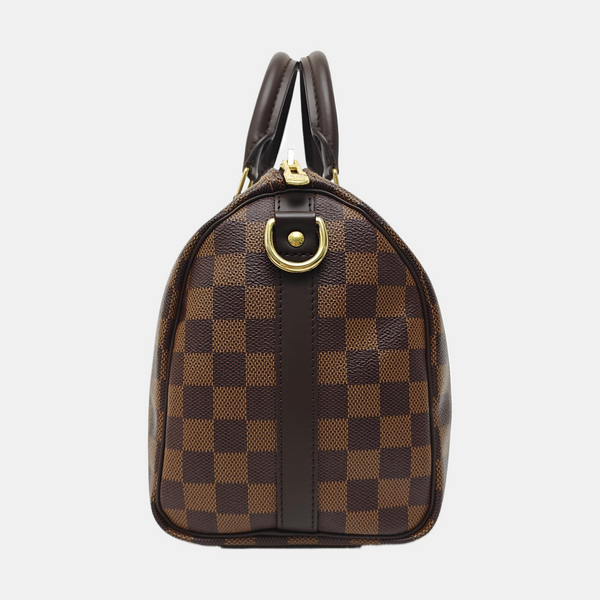 SPEEDY 25 Damier Ebene Coated Canvas Brown