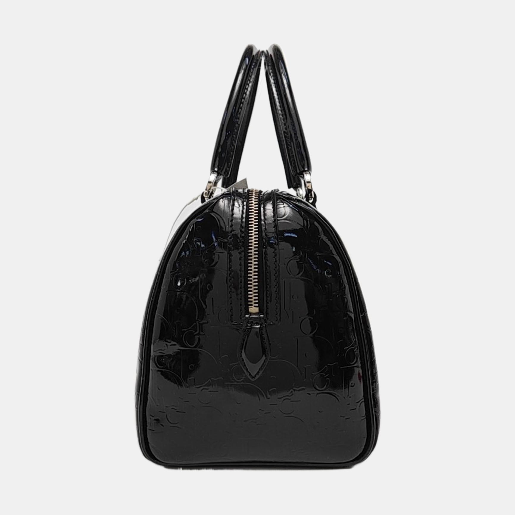 Boston Oblique Patent Leather Black