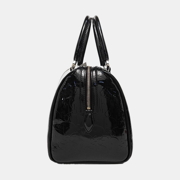 Boston Oblique Patent Leather Black