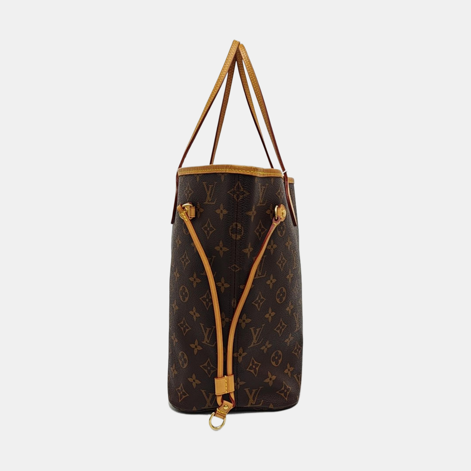NEVERFULL MM Monogram Coated Canvas Brown