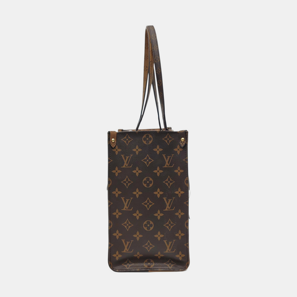 ONTHEGO MM Monogram Coated Canvas Brown