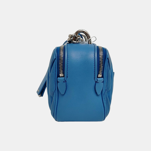 Matelassé Quilted Lambskin Blue