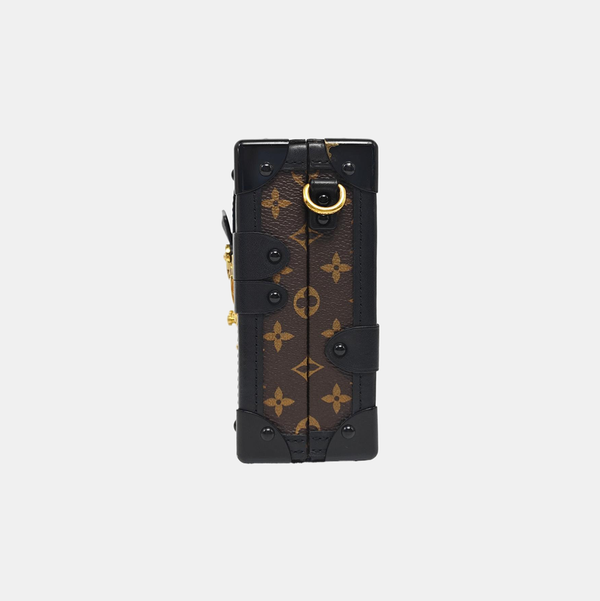 PETITE MALLE Monogram Coated Canvas Brown