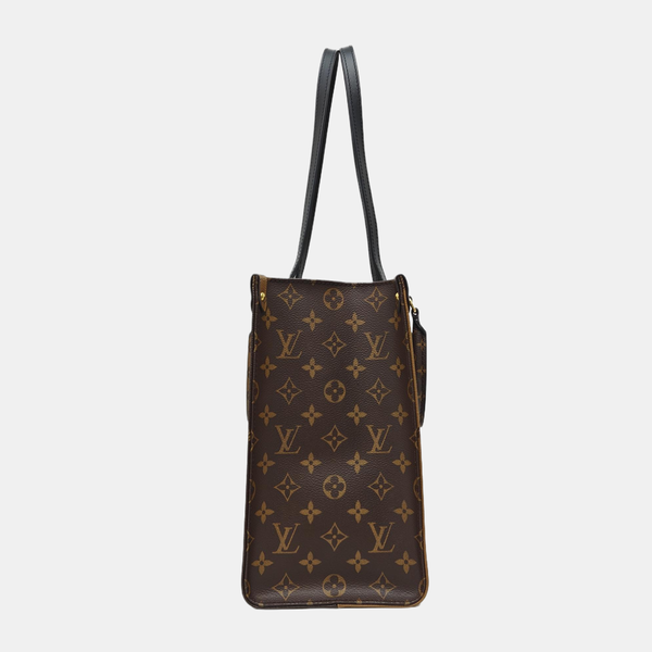 ONTHEGO MM Monogram Coated Canvas Brown