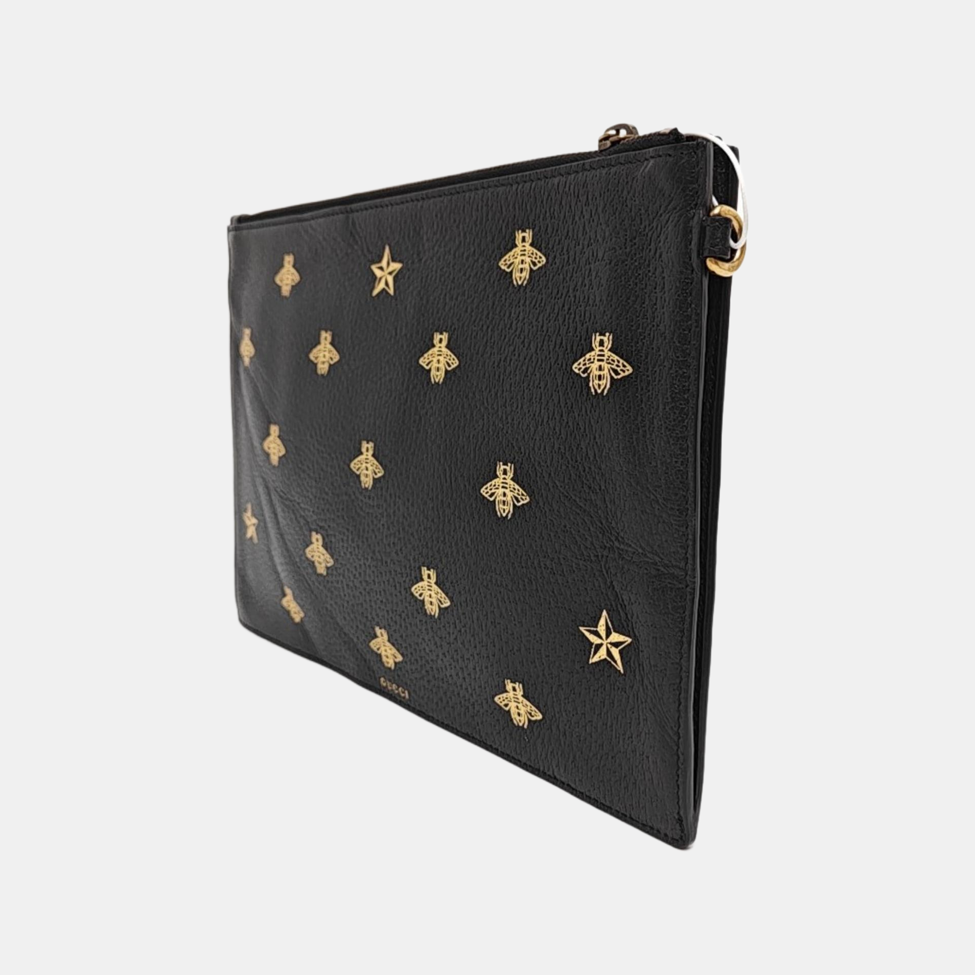 Bee Web Calfskin Black