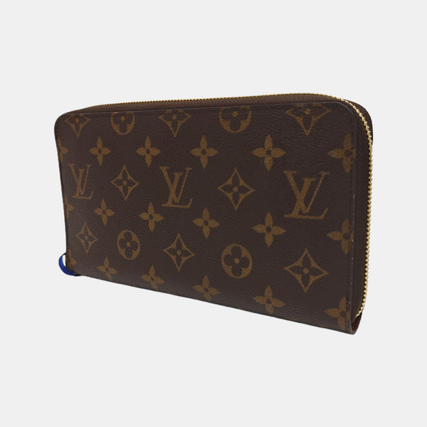 ZIPPY Monogram Coated Canvas Brown Wallet