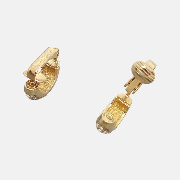 Metal Gold Clip On Earrings