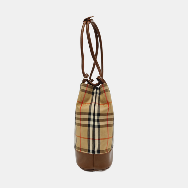 Canvas Bucket Bag Beige