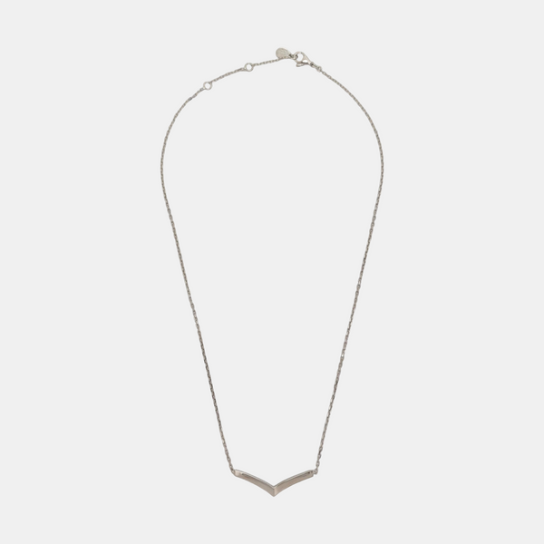 Joséphine Aigrette 18k White Gold Silver Necklace