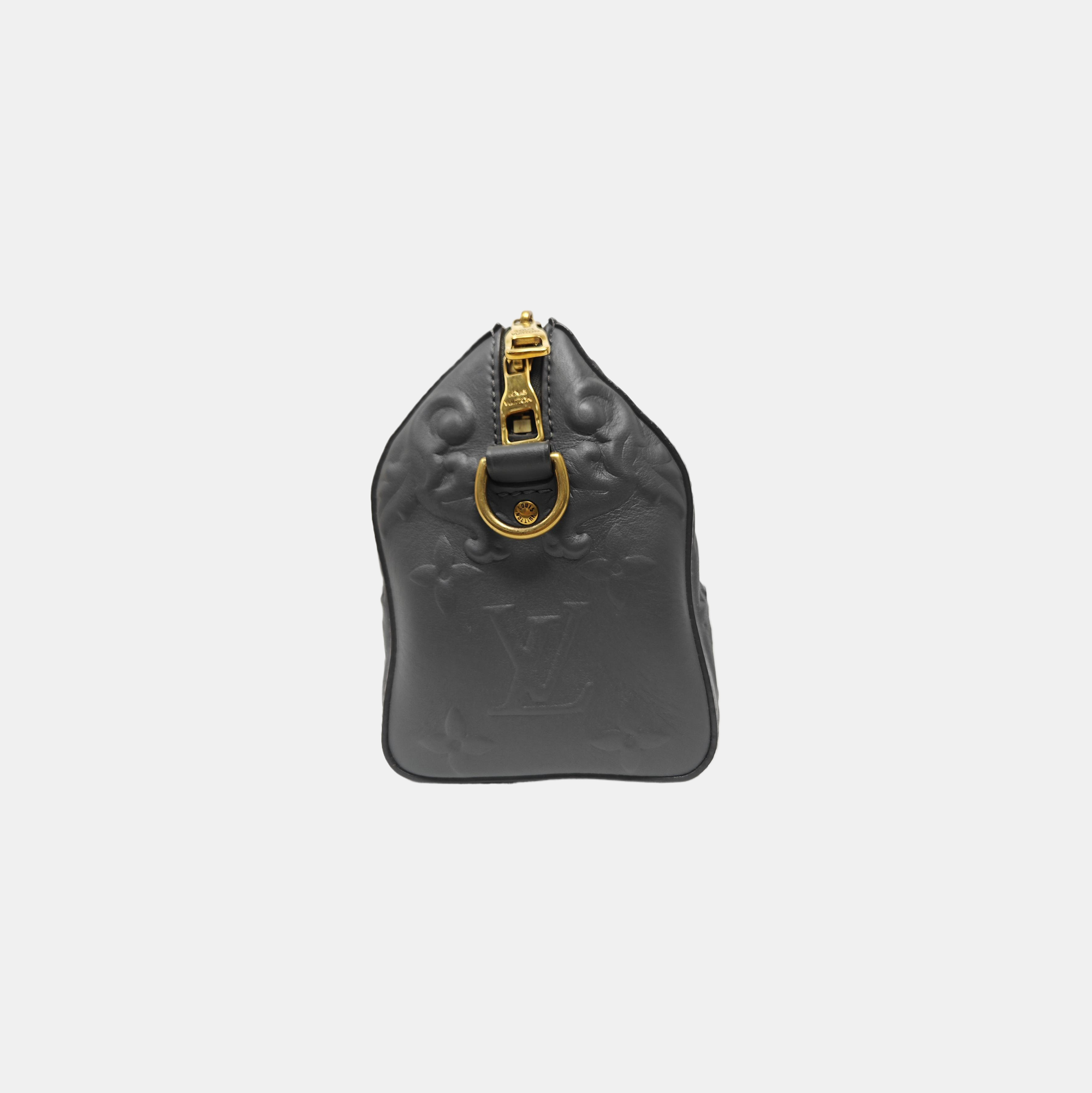 KEEPALL GM Monogram Calfskin Gray