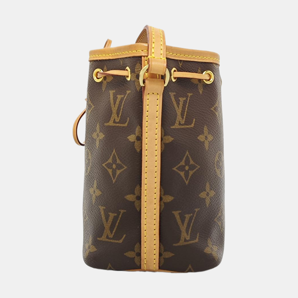 NÉONOÉ Nano Monogram Coated Canvas Brown