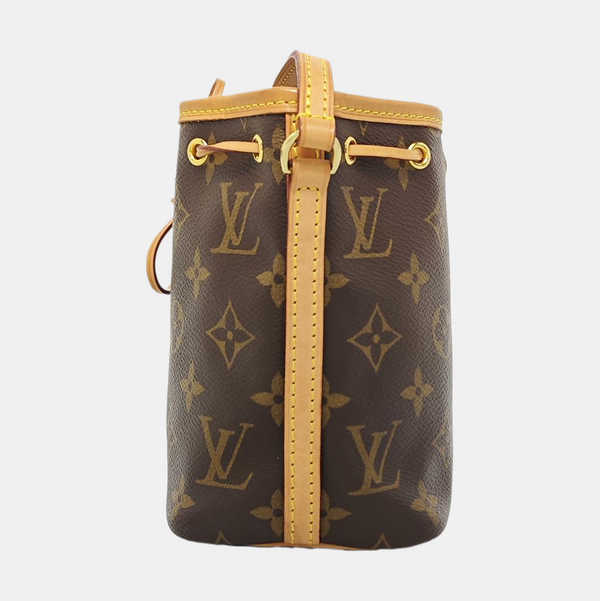 NÉONOÉ Nano Monogram Coated Canvas Brown