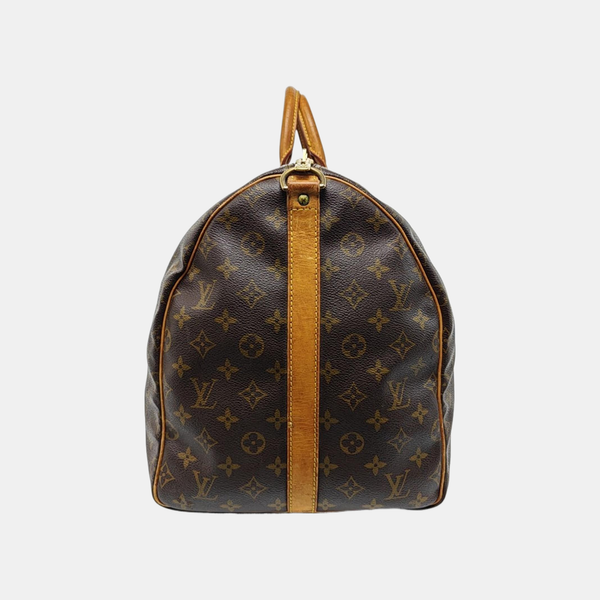 SAC SOUPLE 55 Monogram Coated Canvas Brown