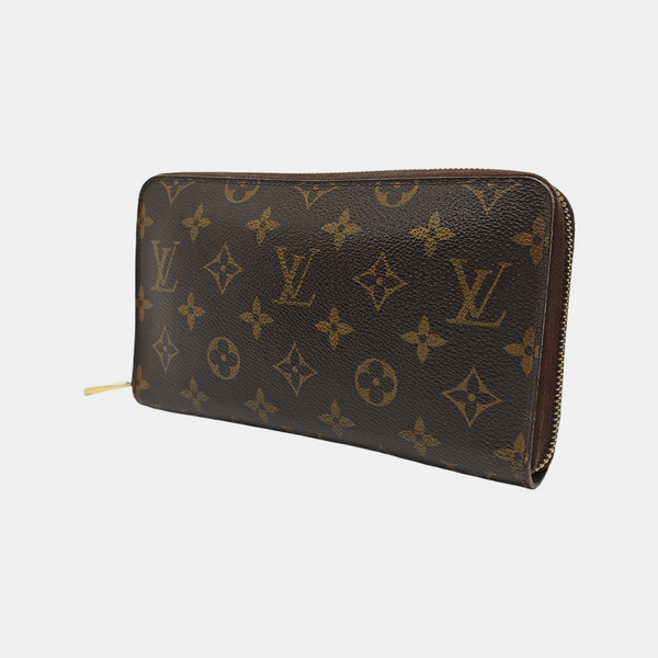 ZIPPY Monogram Coated Canvas Brown Wallet