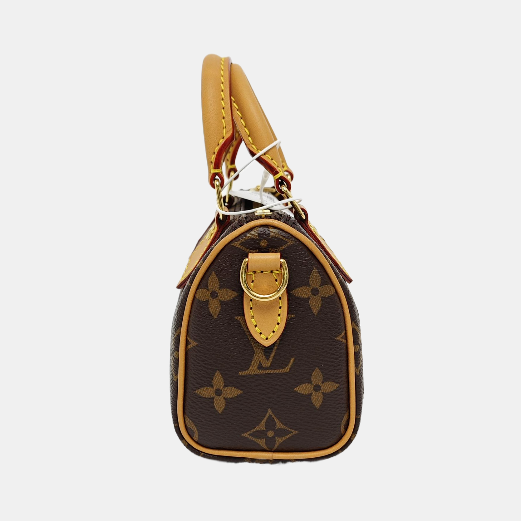 Authenticated pre-owned  SPEEDY Nano Monogram Coated Canvas Brown - Shoulder Bag at Looply