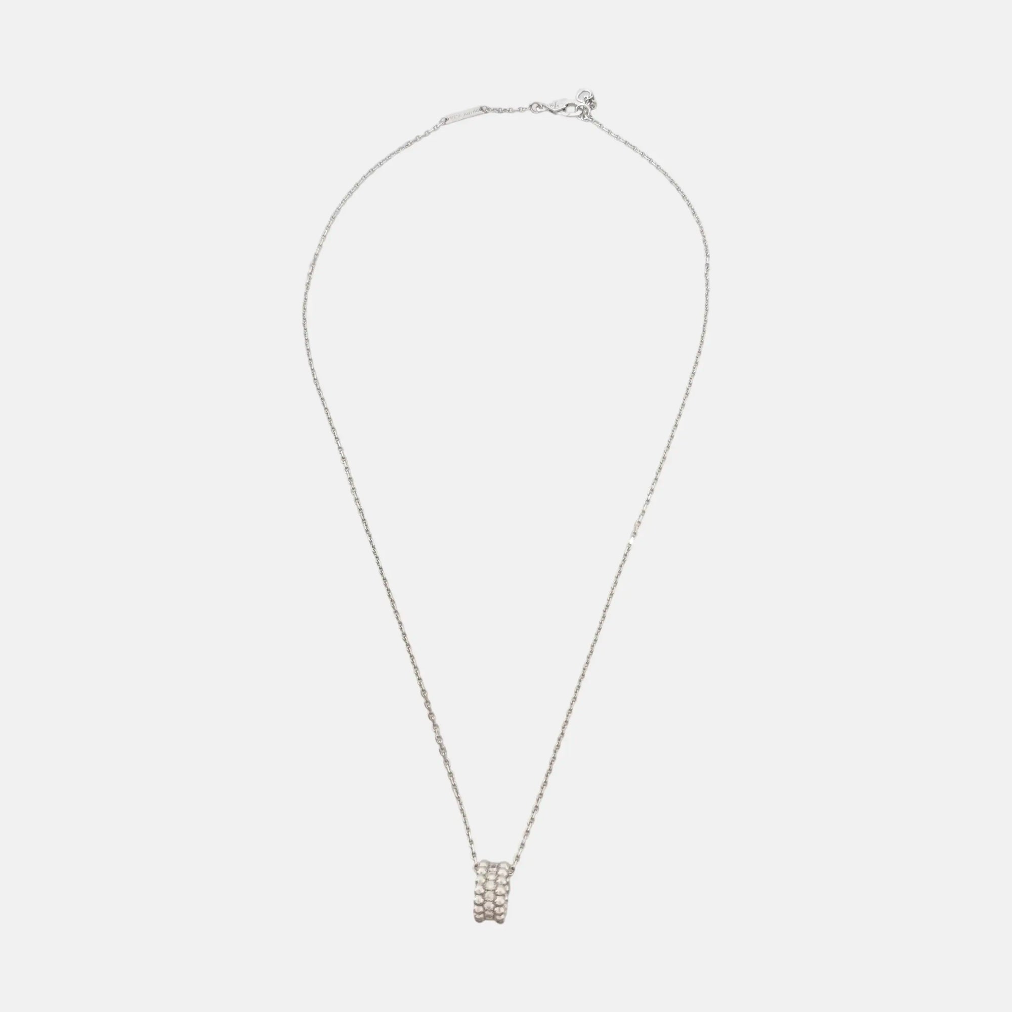 Perlée Diamonds 18k White Gold Silver Necklace