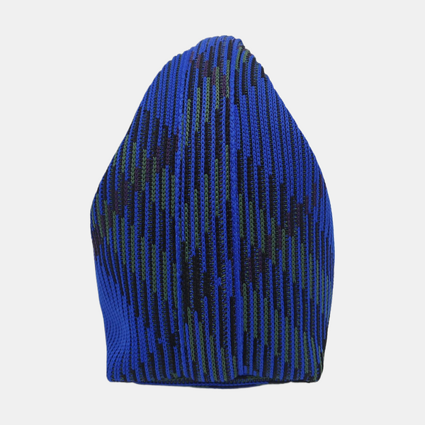 Fabric Top Handle Bag Blue