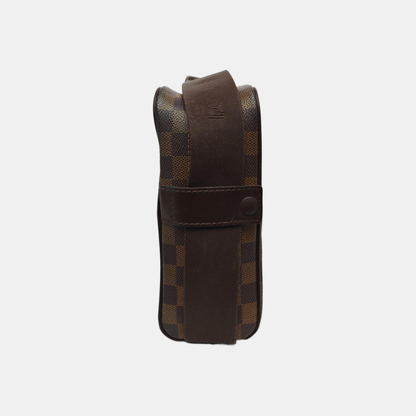 OLAV PM Damier Ebene Coated Canvas Brown
