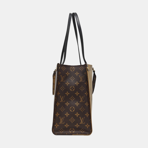 ONTHEGO MM Monogram Coated Canvas Brown