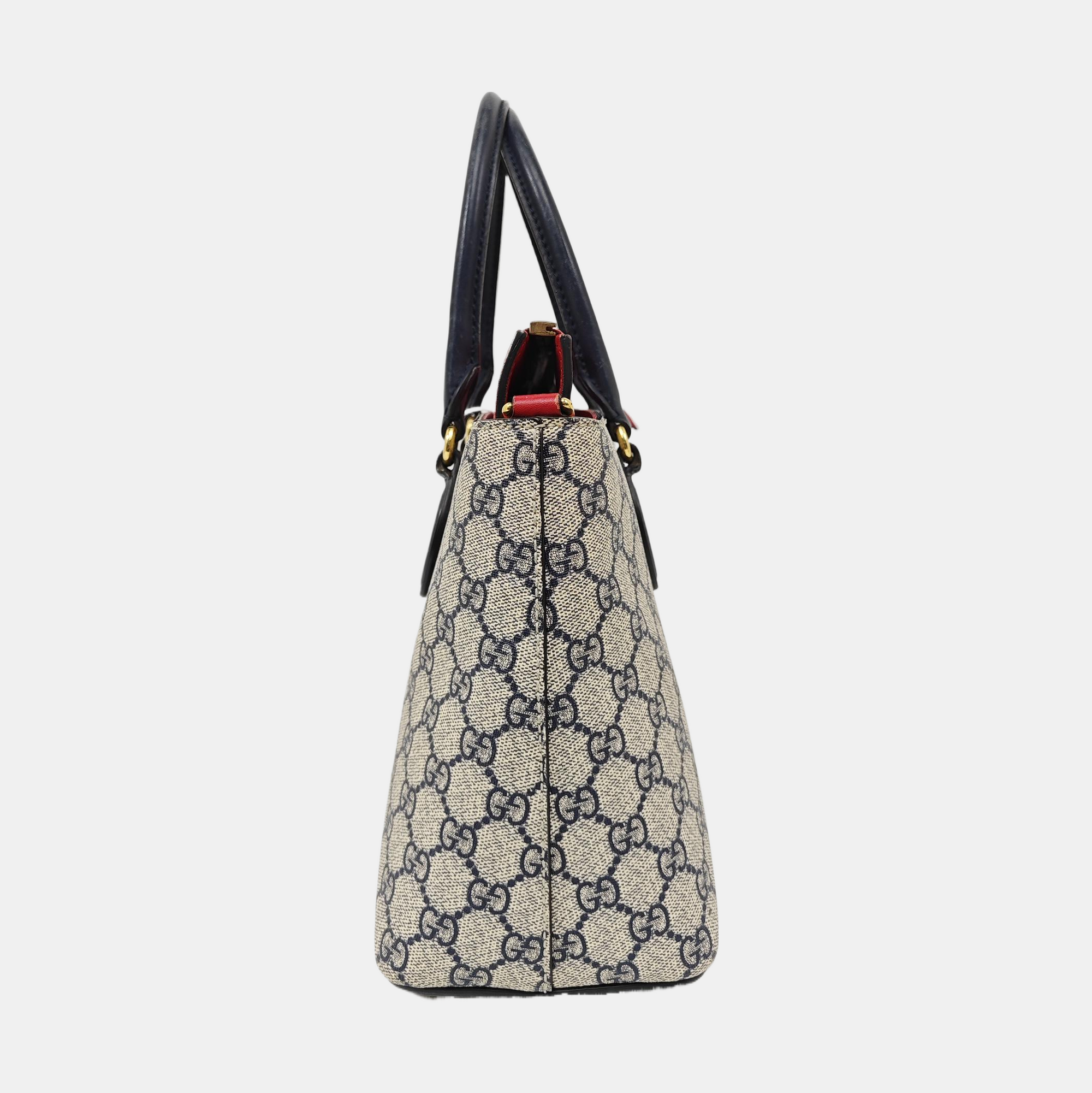 GG Blooms Monogram Coated Canvas Beige