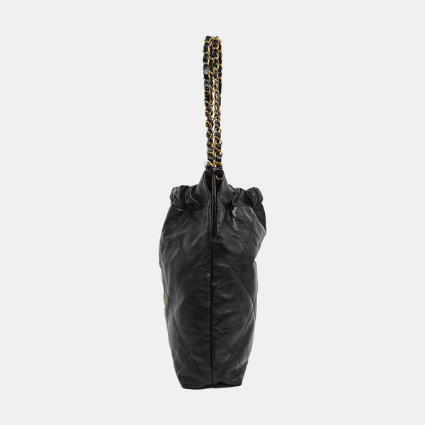 CHANEL 22 Small Quilted Calfskin Black