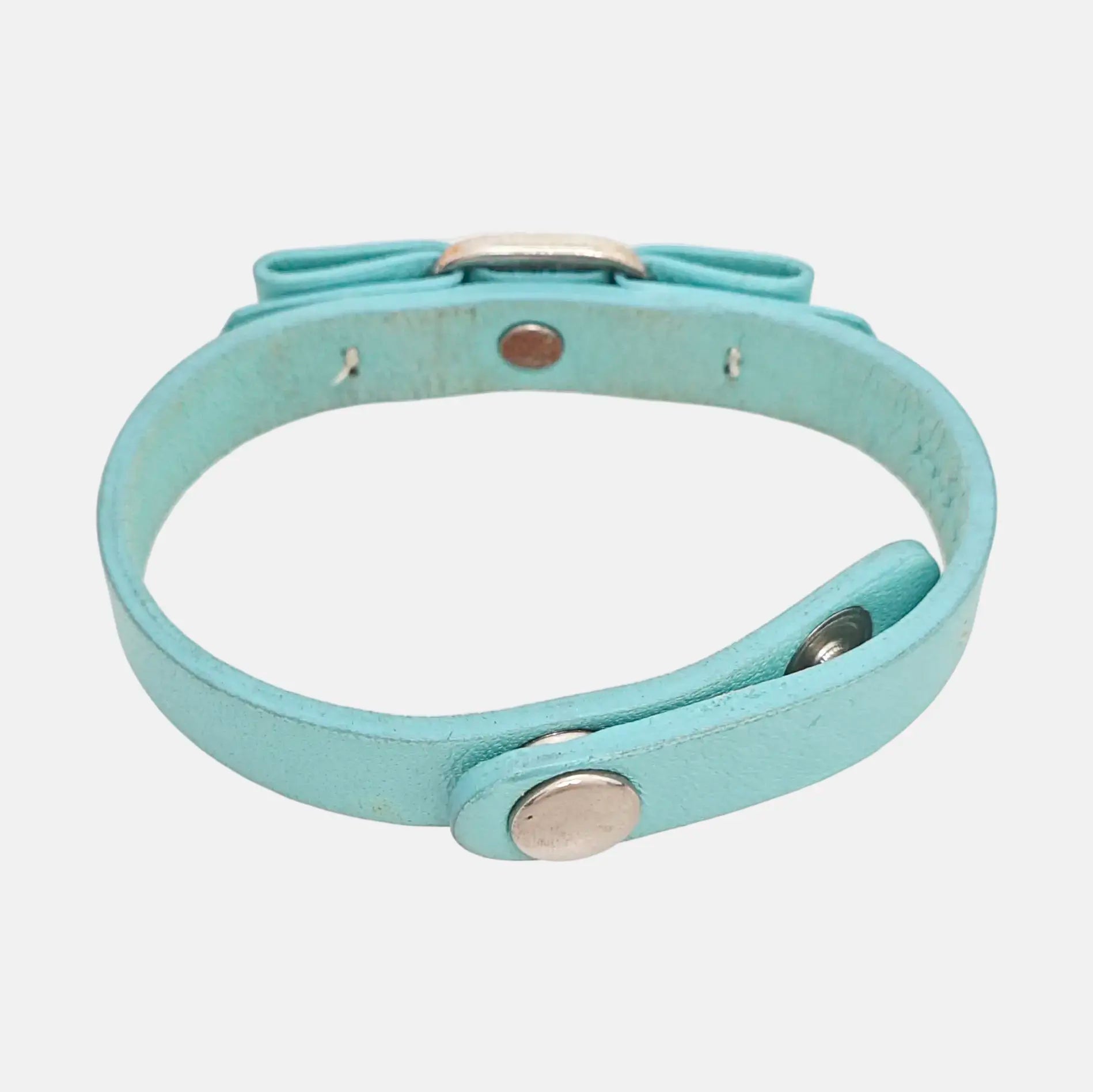 Leather Blue Bangle