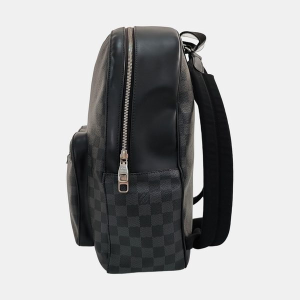 JOSH Damier Graphite Coated Canvas Gray