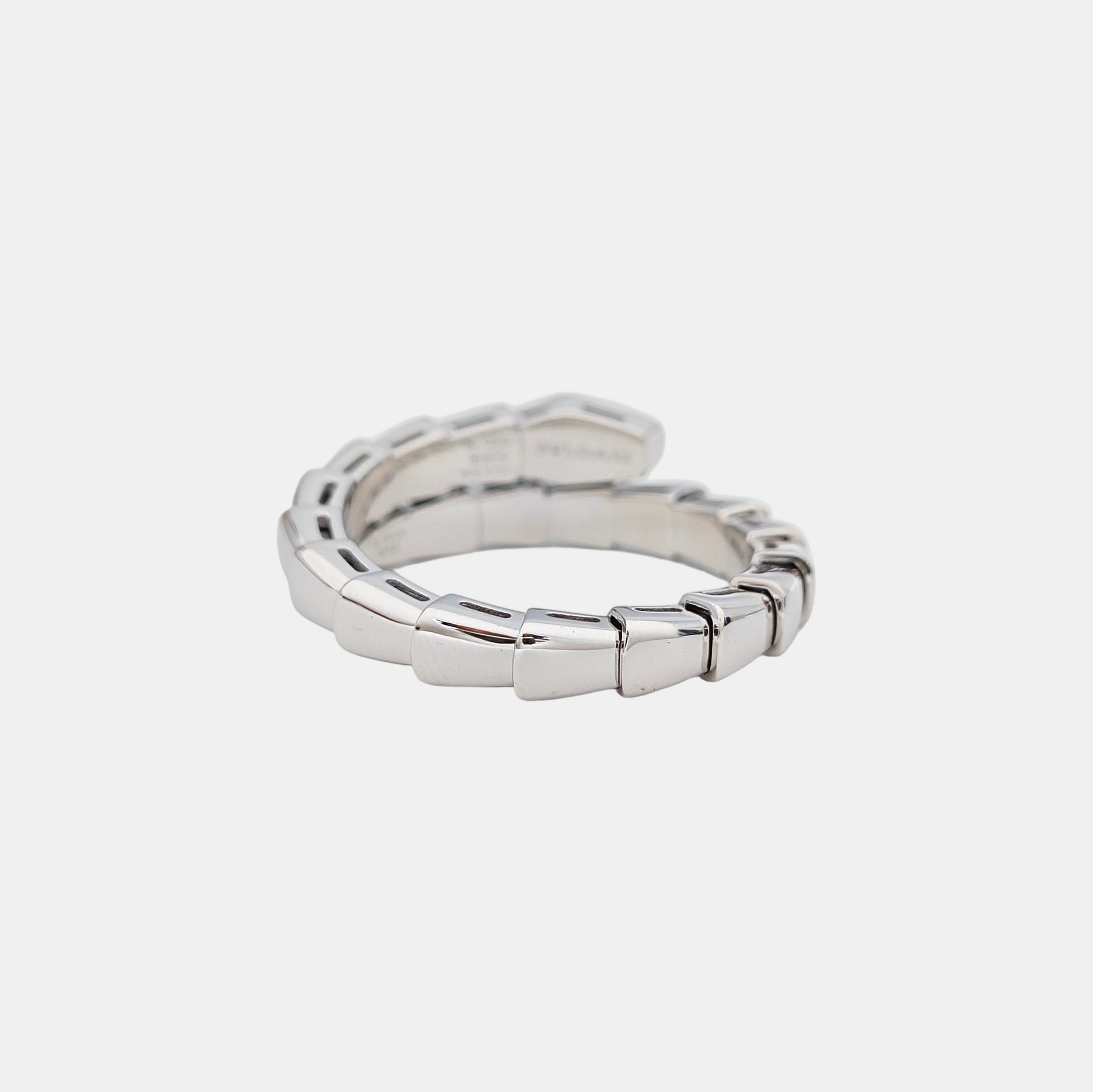 SERPENTI 18k White Gold Silver Ring EU 60