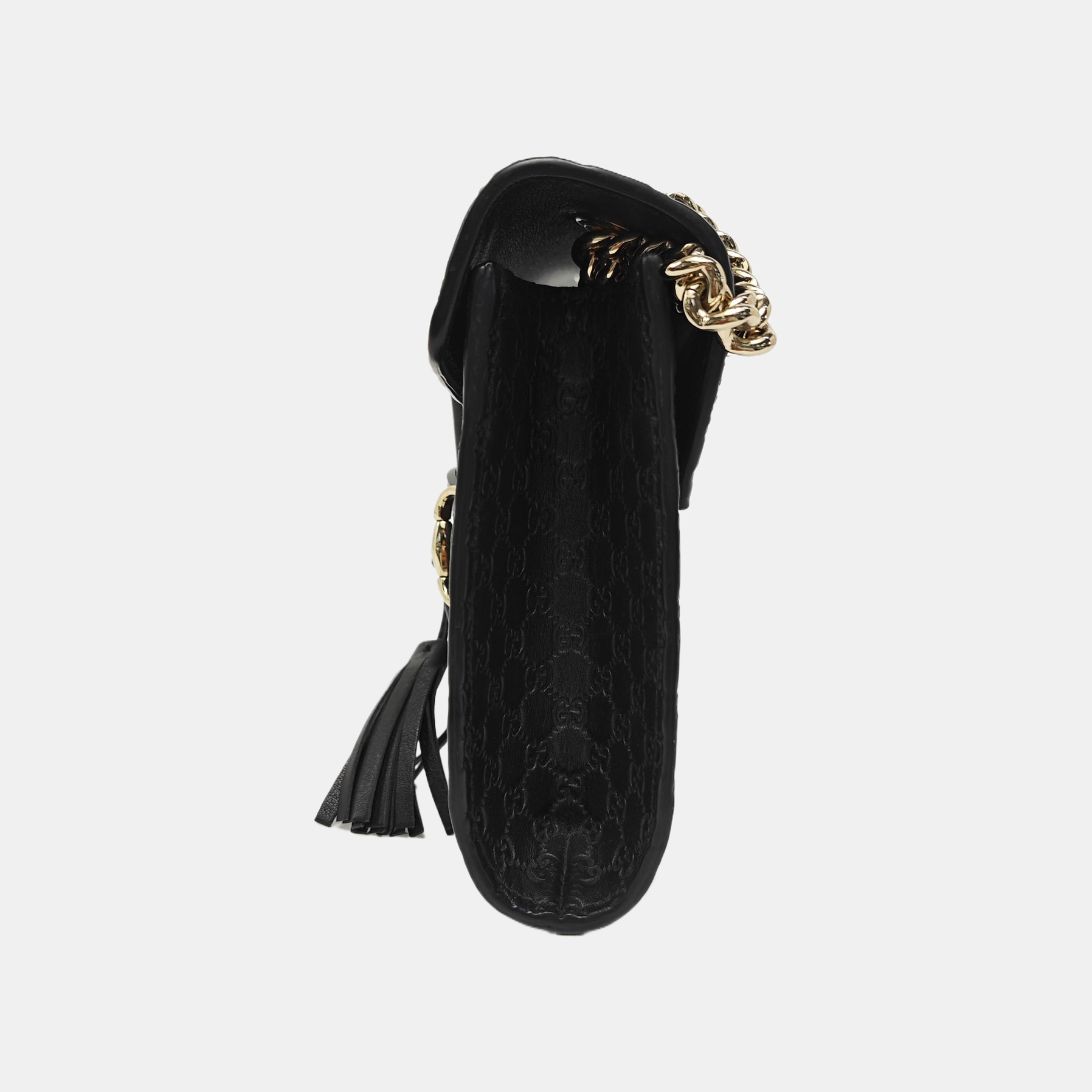 Emily Chain Mini Monogram Calfskin Black