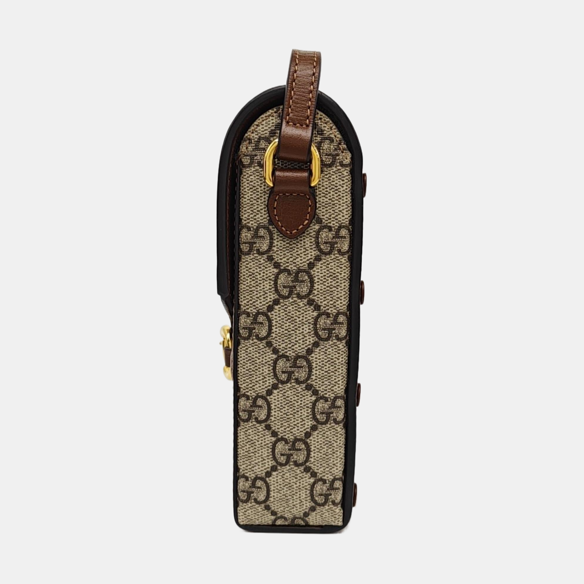 Horsebit 1955 Mini Coated Canvas Beige