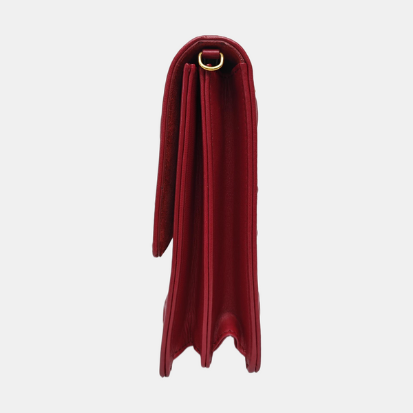 Diorama Cannage Calfskin Red