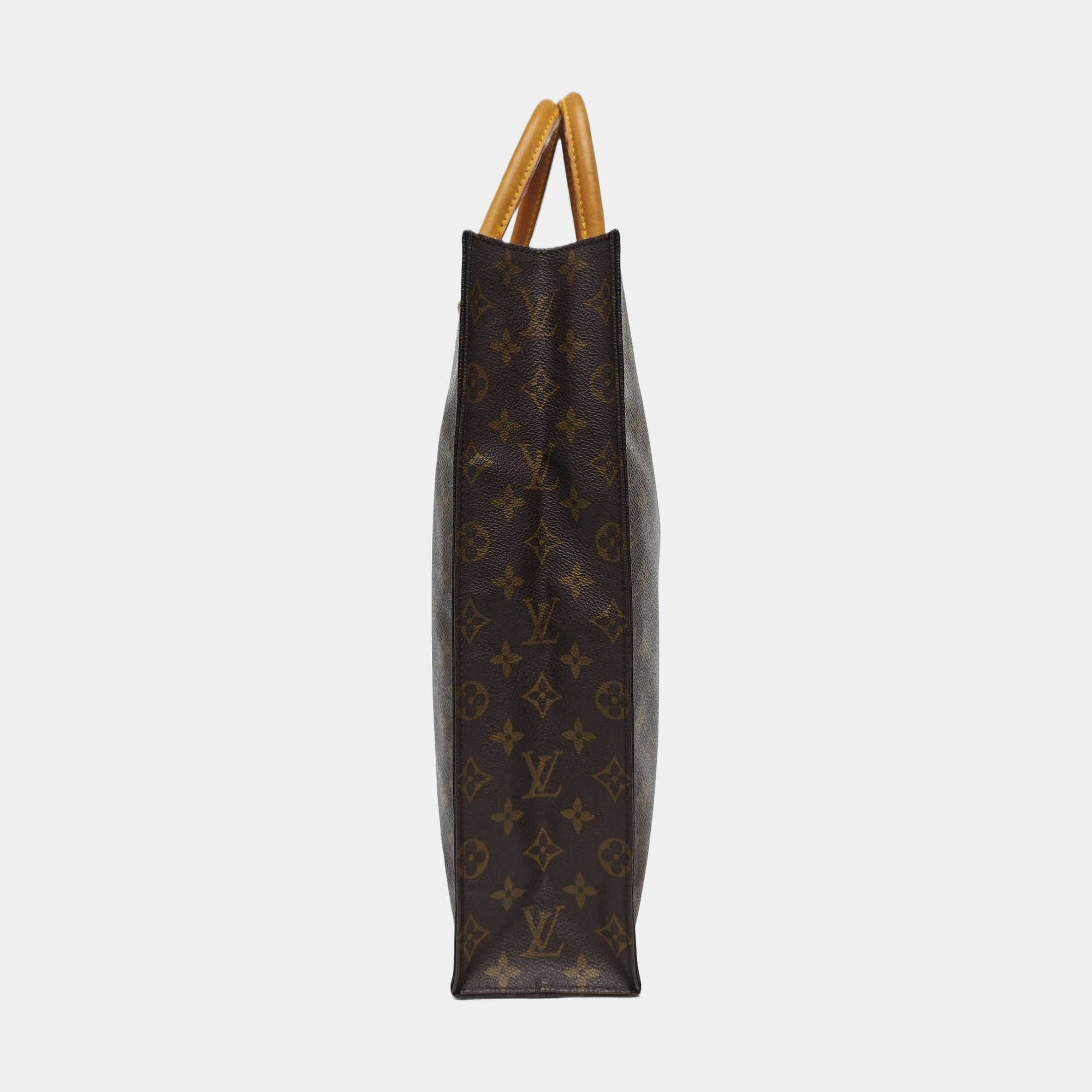 SAC PLAT GM Monogram Coated Canvas Brown