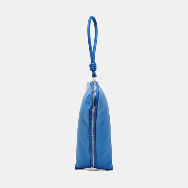 Monogram Calfskin Top Handle Bag Blue