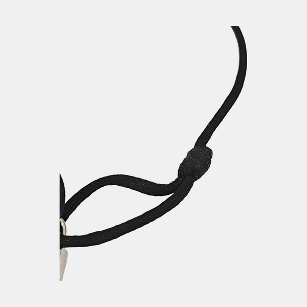 SILVER LOCKIT X VIRGIL ABLOH Fabric Black Bracelet