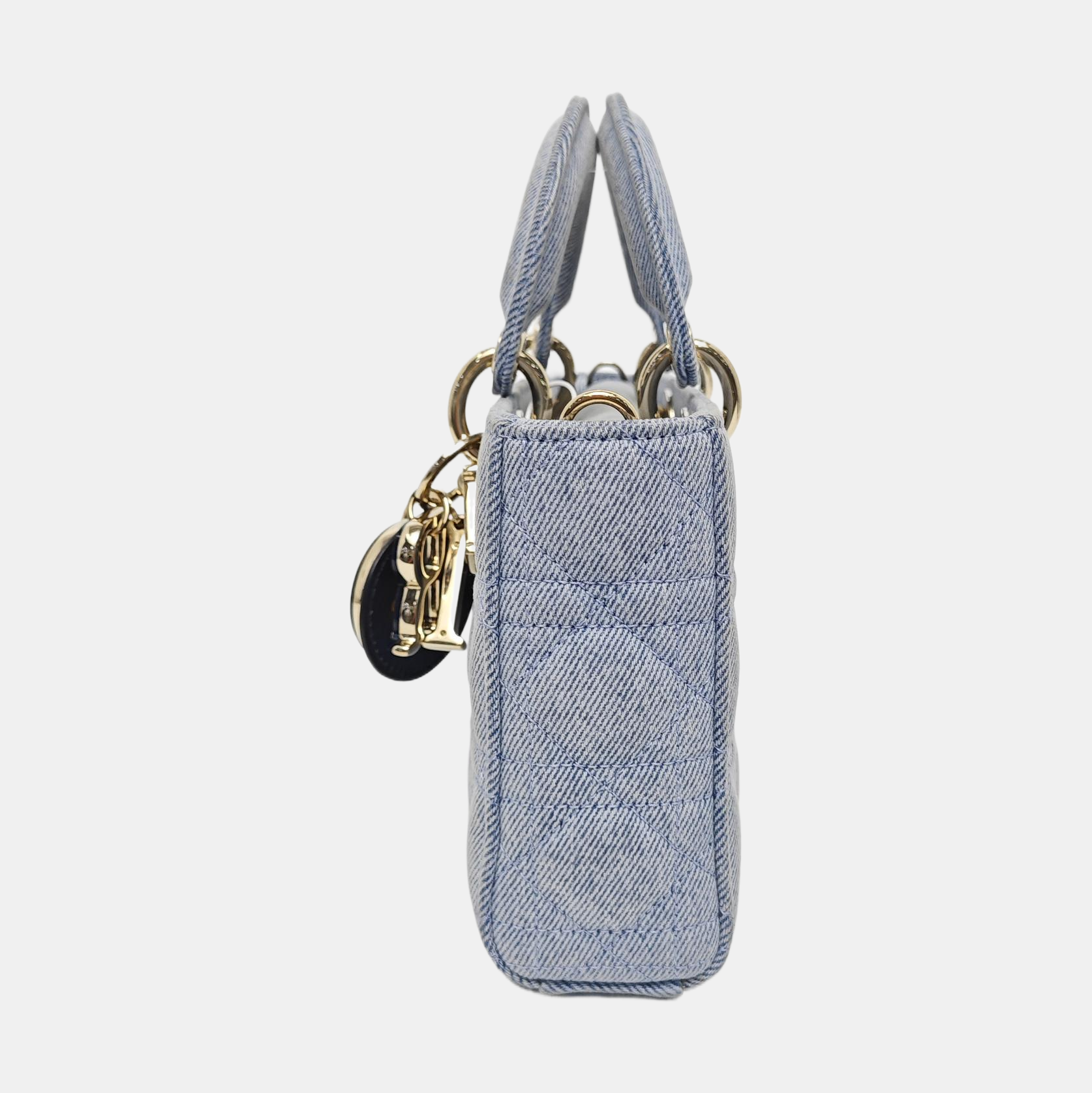 Lady D-Joy mediana Cannage azul denim