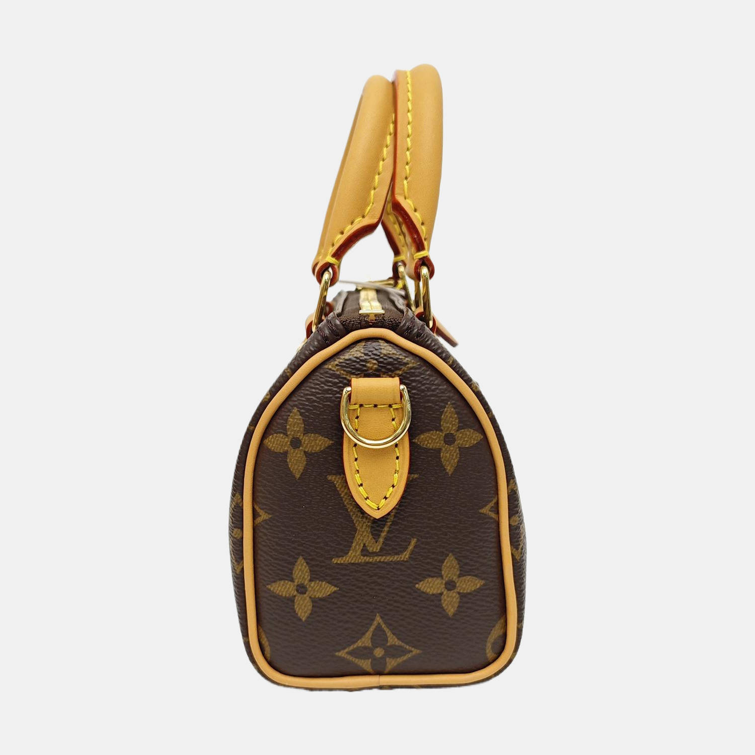 SPEEDY Nano Monogram Coated Canvas Brown
