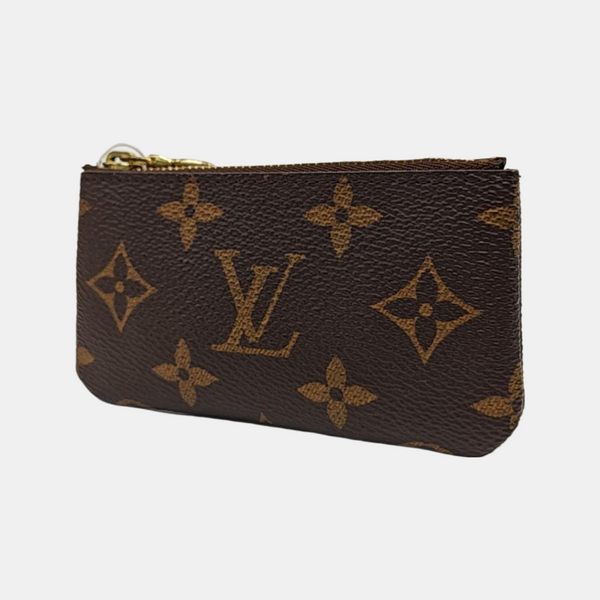 Monogram Coated Canvas Key Pouch Brown