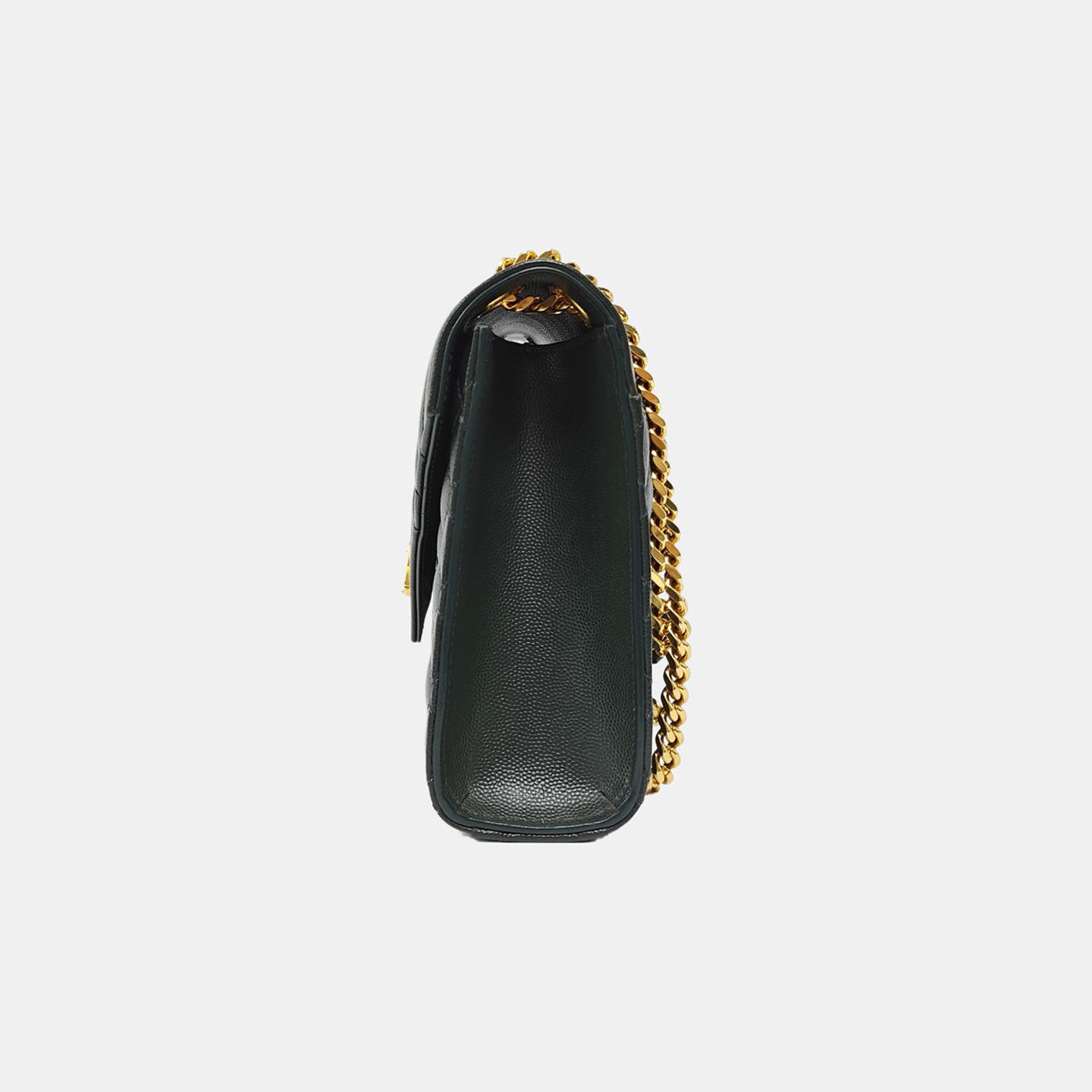 ENVELOPE Medium Chevron Calfskin Green