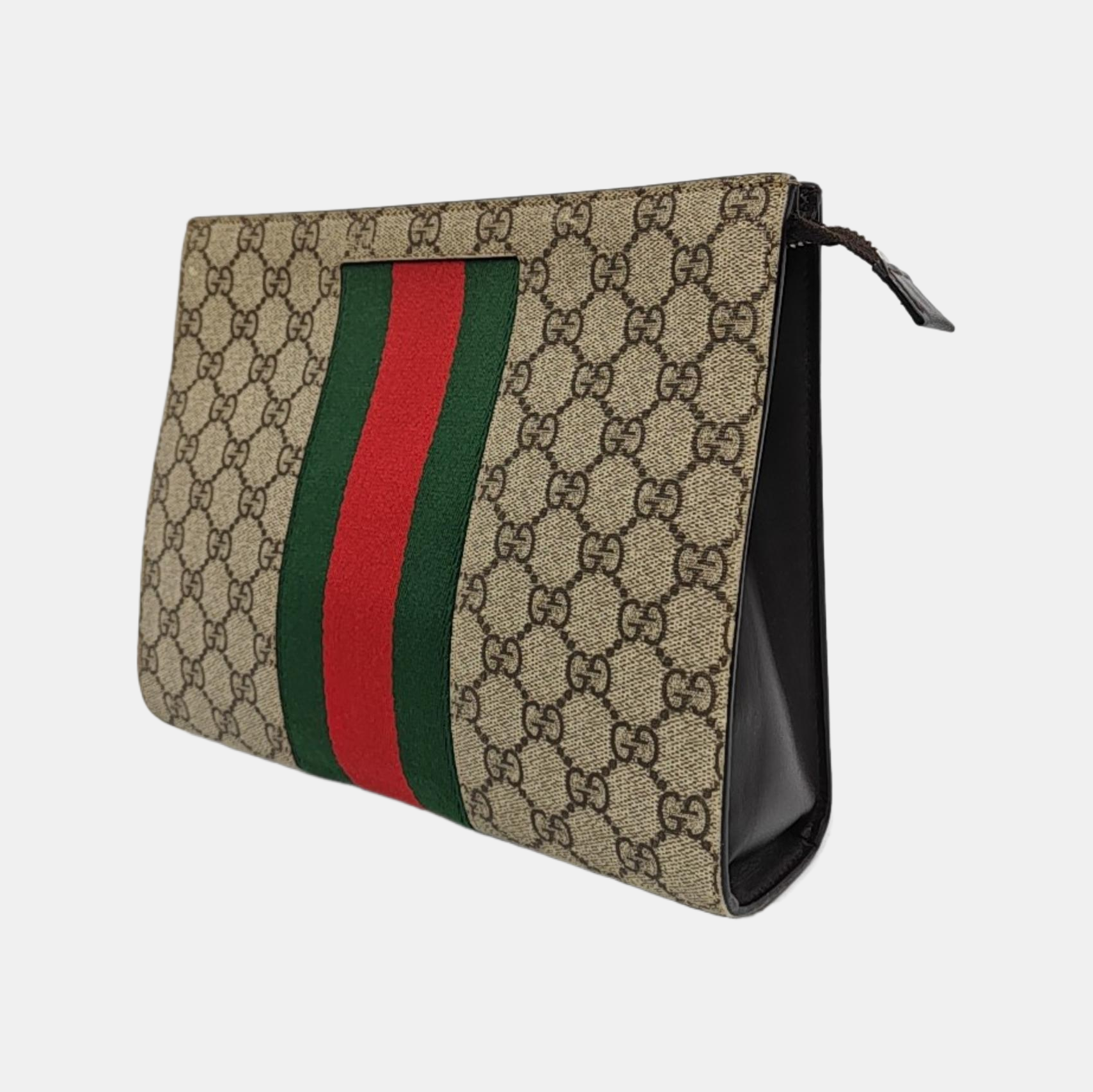 GG Supreme Monogram Coated Canvas Black