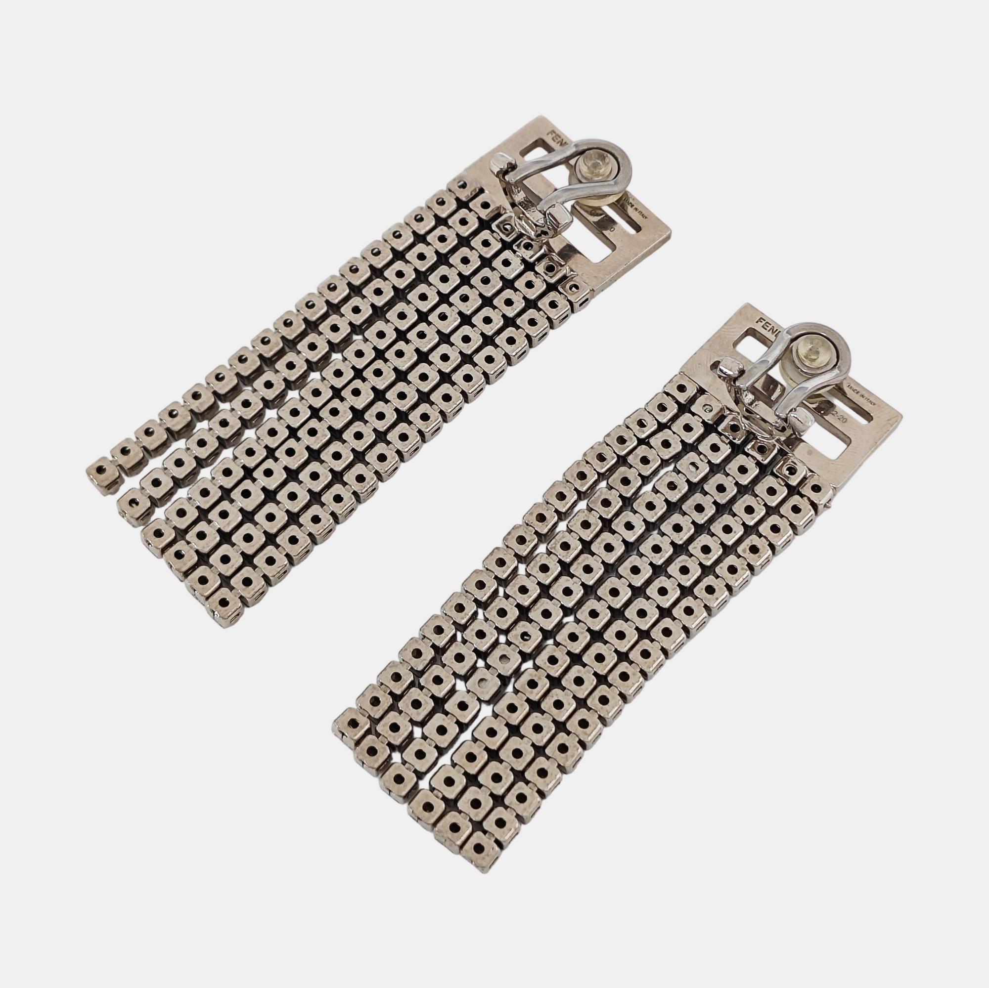 Metal Clear Clip On Earrings