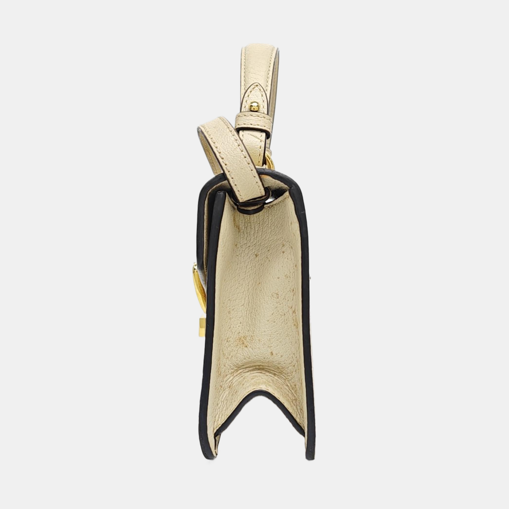 Sylvie Mini Calfskin White