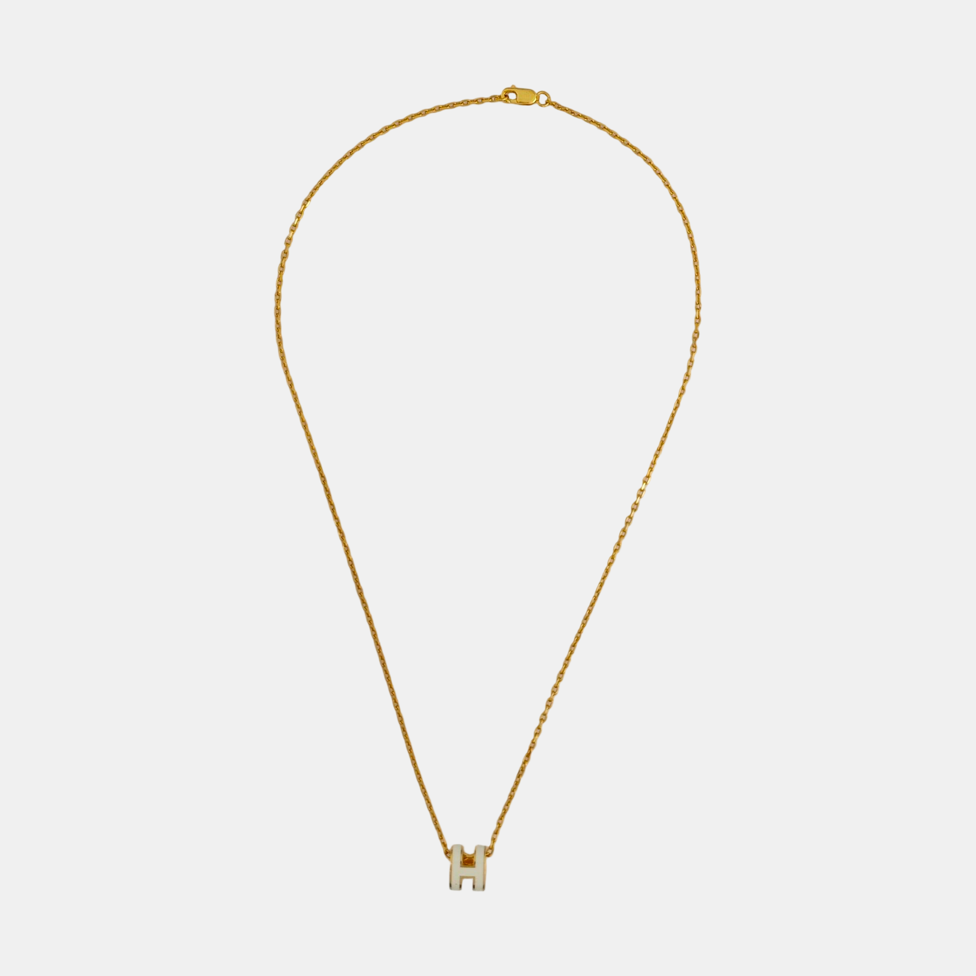 Pop H Metal Gold Necklace