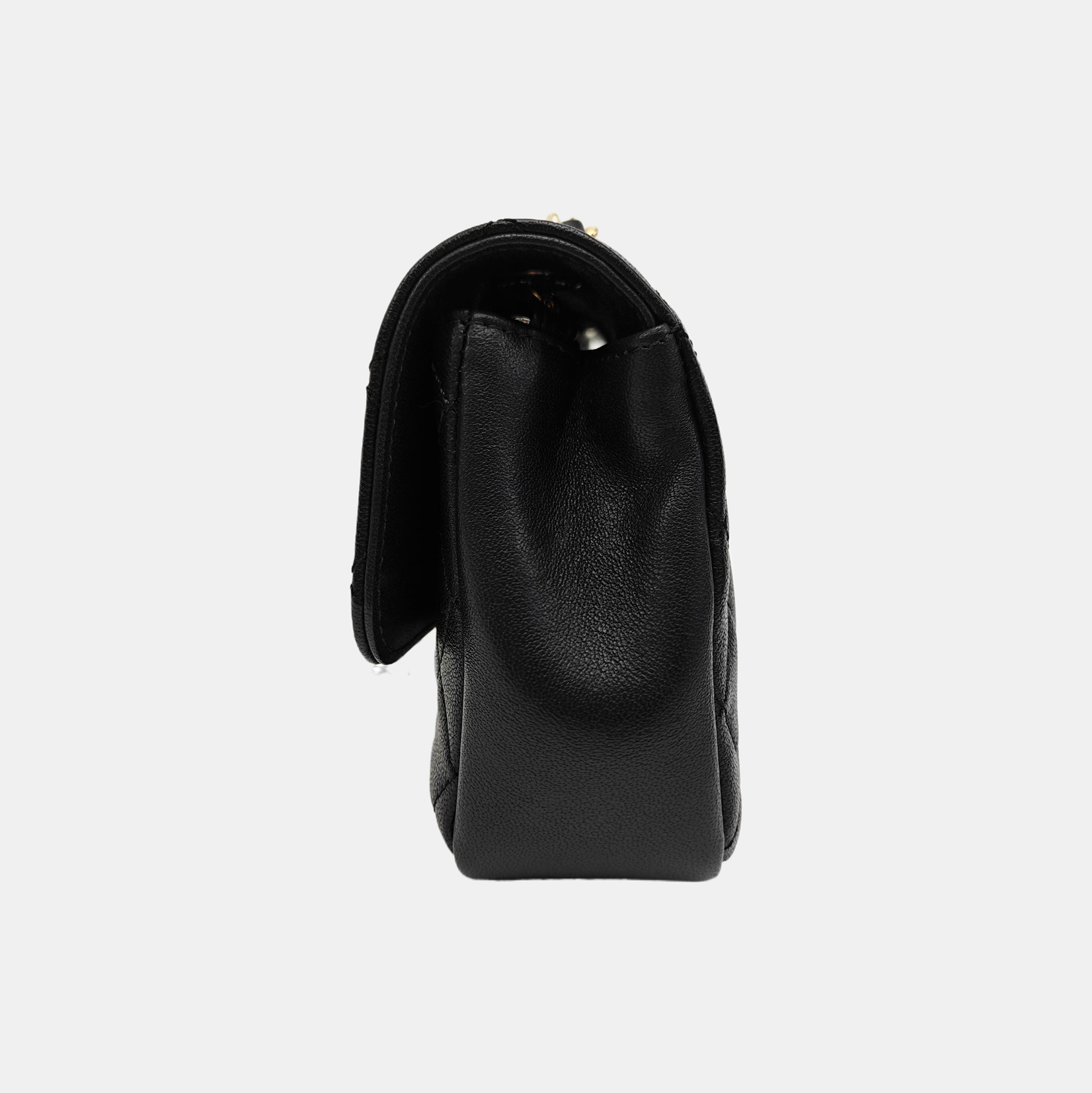CIRCLED CC WOC Quilted Calfskin Black