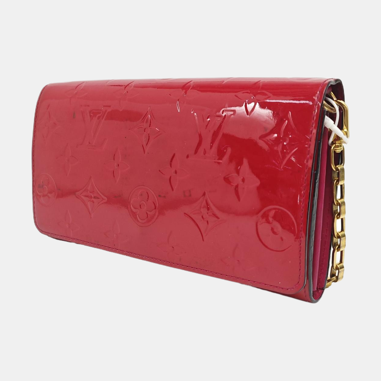 SARAH Monogram Patent Leather Red