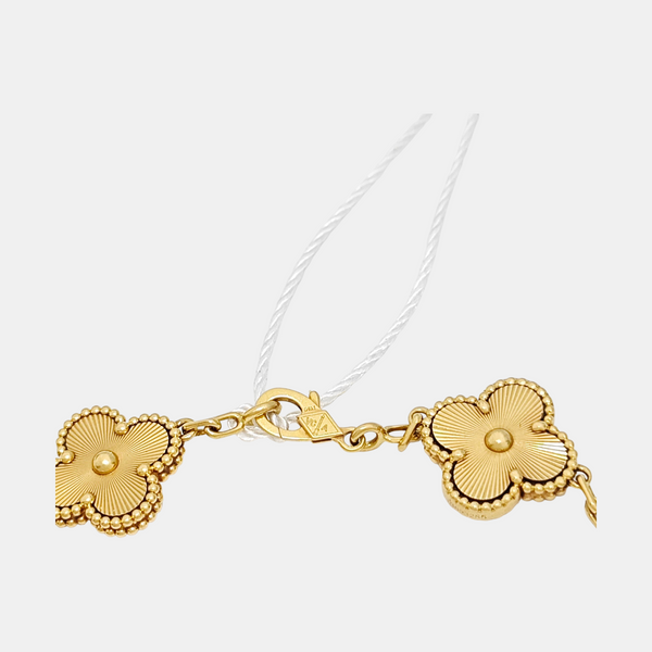 Vintage Alhambra 18k Gold Bracelet