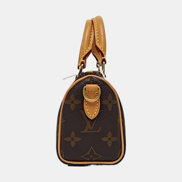 SPEEDY Nano Monogram Coated Canvas Brown